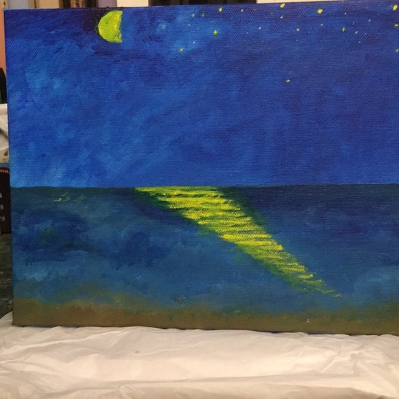 Painting “Clear night” 8”x 11” acrylic